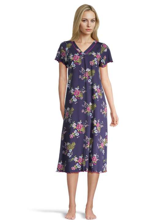 Damella - Flower-yöpaita - 320 NAVY/PINK | Stockmann - photo 2