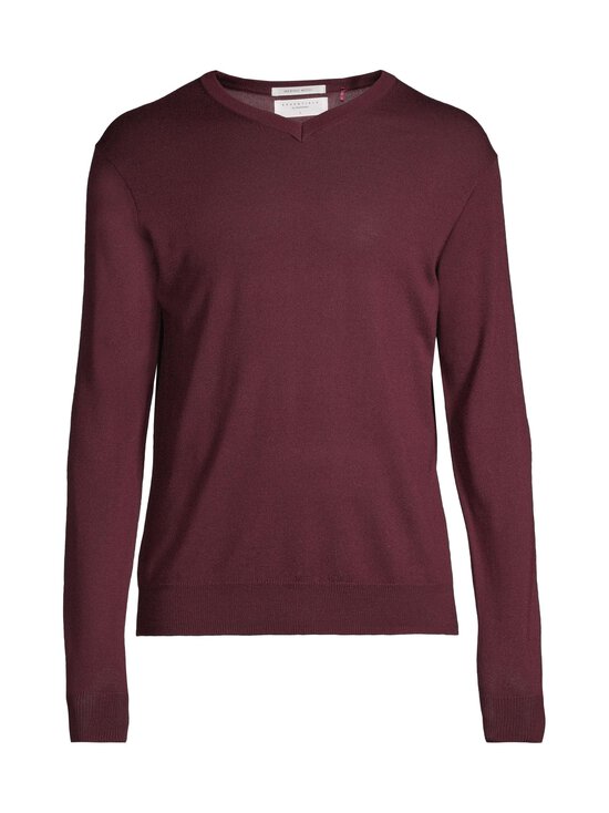 ESSENTIALS by Stockmann - Eric-merinoneulepaita - AUBERGINE 171614 | Stockmann - photo 1