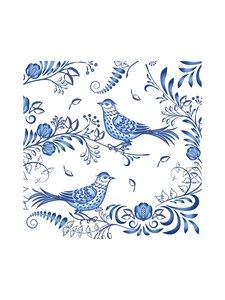 Paper+Design - Porcelain Bird -lautasliina 20 kpl - BLUE-WHITE | Stockmann