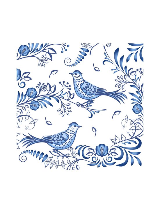 Paper+Design - Porcelain Bird -lautasliina 20 kpl - BLUE-WHITE | Stockmann - photo 1