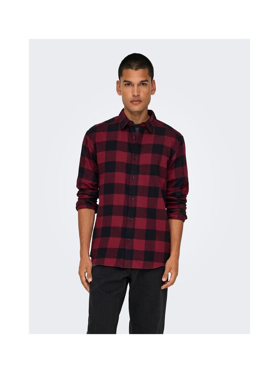 Only & Sons - Onsgudmund flanellsärk - CABERNET | Stockmann - photo 3
