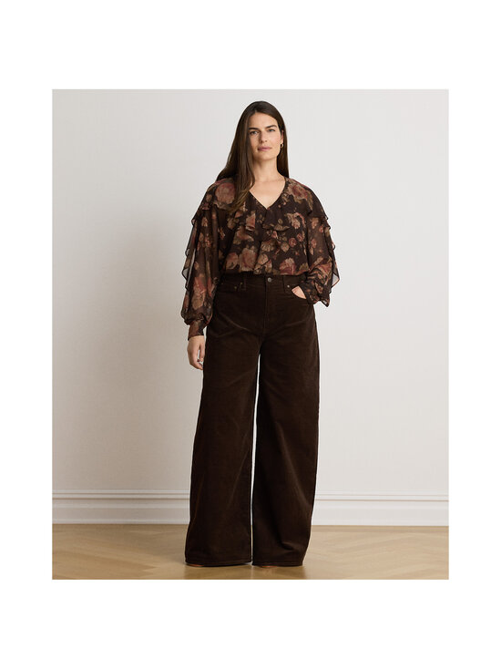 Lauren Ralph Lauren - Floral Ruffle blūze - 001 BROWN MULTI | Stockmann - photo 4