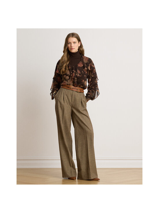 Lauren Ralph Lauren - Floral Ruffle blūze - 001 BROWN MULTI | Stockmann - photo 6