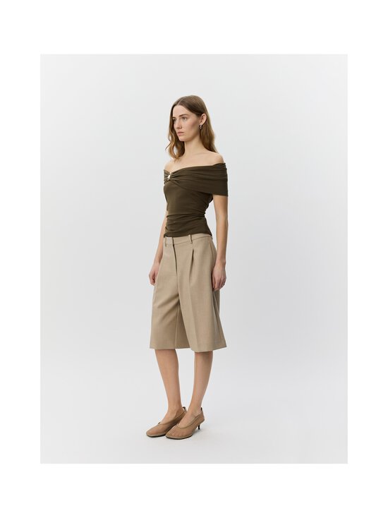 Sofie Schnoor - Sinkasw Off Shoulder -toppi - 3097 OLIVE BROWN | Stockmann - photo 5