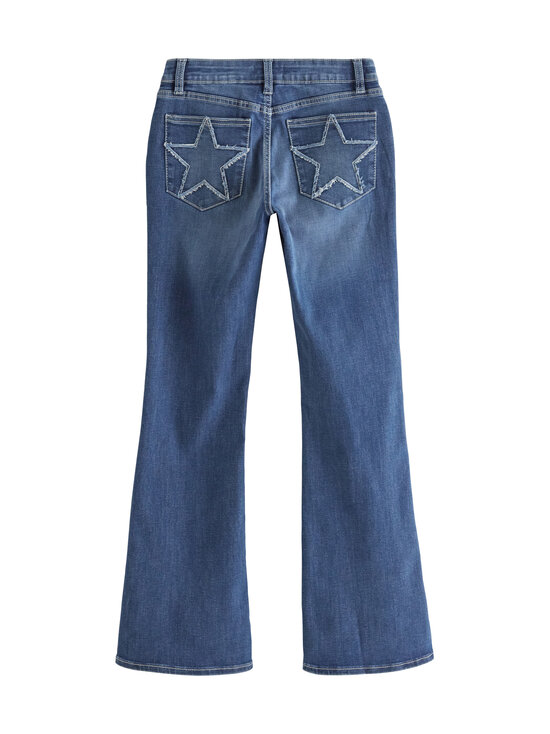 Lindex - Freja Flared leg -farkut koristelluilla takataskuilla - 791 BLUE | Stockmann - photo 2