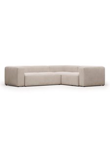 Kave Home - Blok-kulmasohva beige 290 x 230 cm - BEIGE | Stockmann