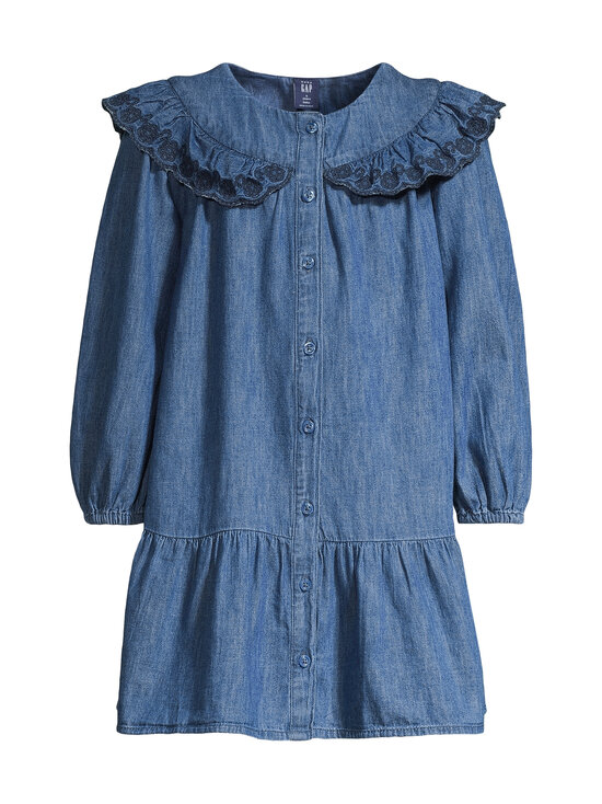 GAP - Ruffle Denim džinsa kleita - DARK WASH | Stockmann - photo 1