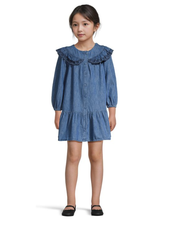 GAP - Ruffle Denim džinsa kleita - DARK WASH | Stockmann - photo 3