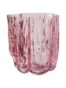 Kosta Boda - Crackle kristāla vāze 12,1 cm - PINK | Stockmann
