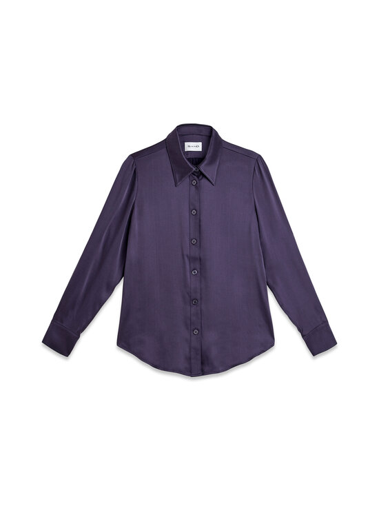 SAND Copenhagen - Latia zīda maisījuma kreklblūze - 684 DARK PURPLE | Stockmann - photo 1