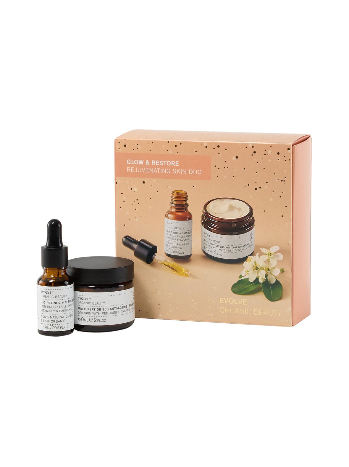 Evolve Glow & restore rejuvenating skin duo -ihonhoitopakkaus