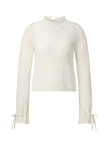 rich & royal - Mockneck Lace Stitch -neulepusero - 113 PEARL WHITE | Stockmann