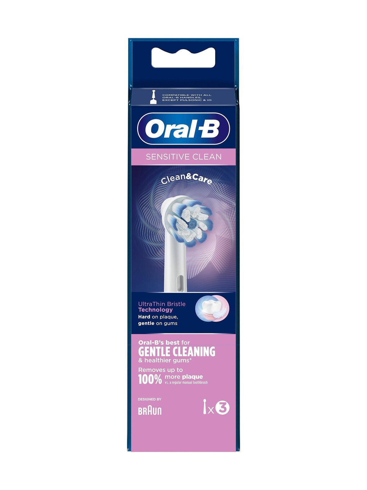 Oral-B Sensitive clean -vaihtoharjat 3-pack