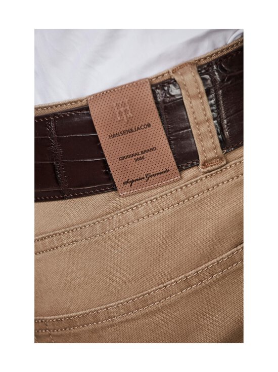 HANSEN&JACOB - Silk Touch Okado -viisitaskuhousut - BEIGE 17 | Stockmann - photo 5