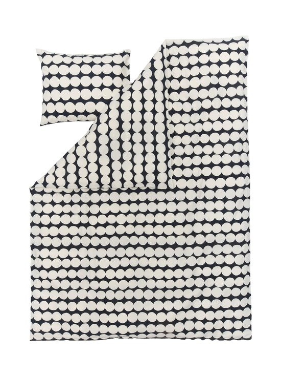 Marimekko - Iso Räsymatto -pussilakanasetti - OFF WHITE, CHARCOAL | Stockmann - photo 1