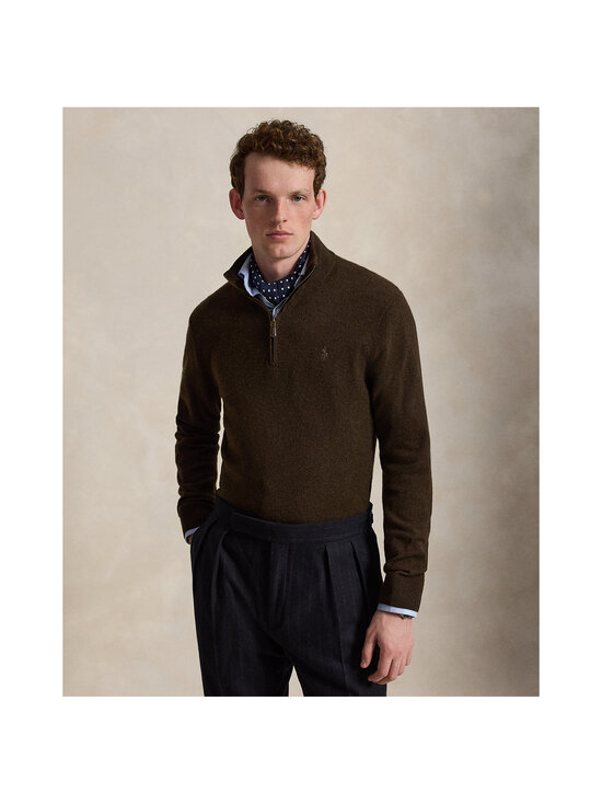 Polo Ralph Lauren - Half Zip Logo -neulepaita - 503 CINNAMON BROWN HEATHER | Stockmann - photo 2