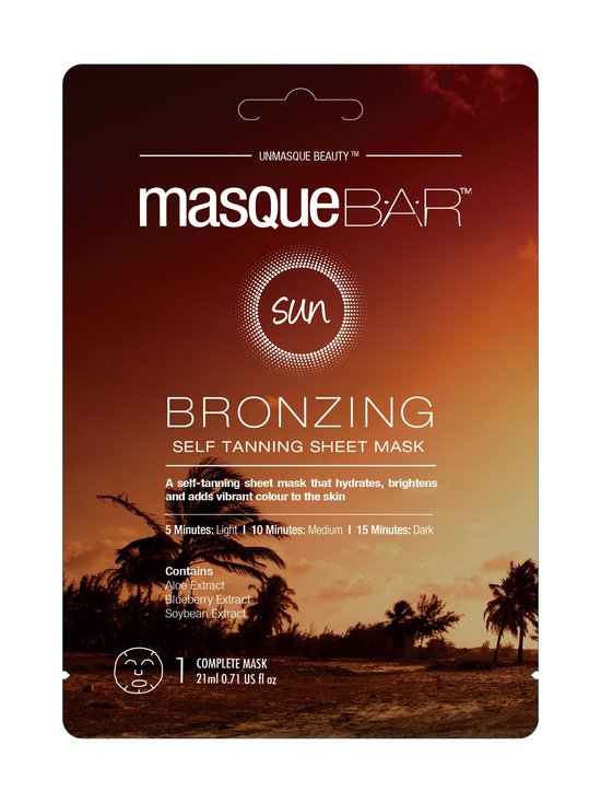 Self Tanning Sheet Mask -itseruskettava kasvonaamio 21 ml