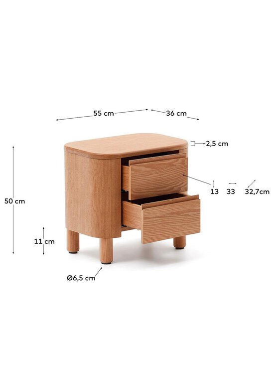 Kave Home - Salaya-yöpöytä - LUONNONVÄRINEN | Stockmann - photo 4