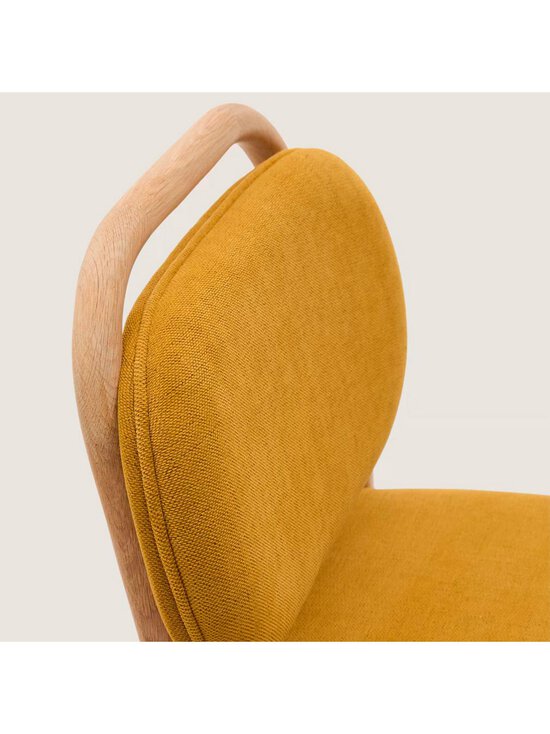 Kave Home - Helda-baarijakkara sinapinkeltainen chenille / tammi K 65 cm - BEIGE | Stockmann - photo 6