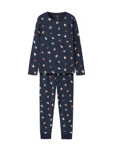 Name It - NmnVismas-pyjama - NAVY BLAZER AOP:CHRISTMAS | Stockmann