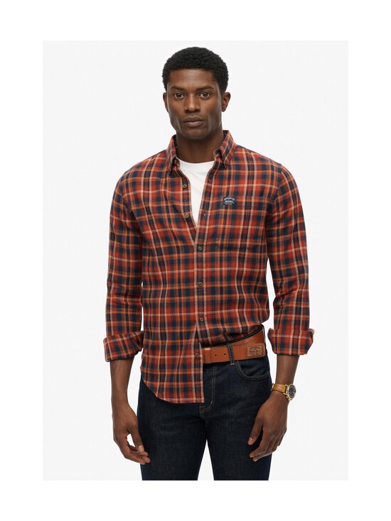 Superdry - Triiksärk Cotton Lumberjack - H8O LOGGER CHECK ORANGE | Stockmann - photo 2