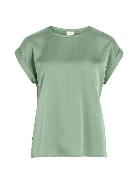 Vila - Viellette satīna blūze - SMOKE GREEN | Stockmann - photo 1