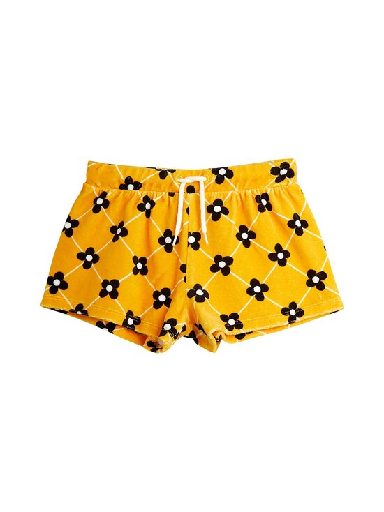 Flower Check Velour -shortsit