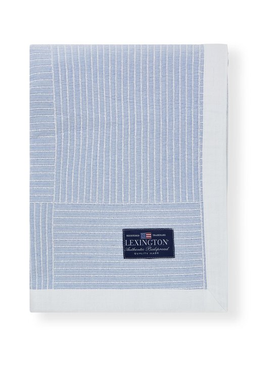 Lexington - Stripe Checked Jacquard -päiväpeite - 5600 BLUE/WHITE | Stockmann - photo 1