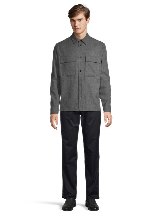 J.Lindeberg - Pealissärk Flat Wool Overshirt - U242 DARK GREY MELANGE | Stockmann - photo 2