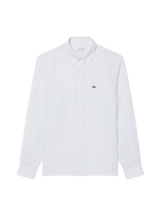 Lacoste - Casual Regular Fit -pellavakauluspaita - PHOENIX BLUE/FLOUR | Stockmann - photo 1