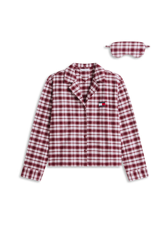 Tommy Hilfiger - PJ Gift Set - flanellipyjama & unimaski, lahjasetti 3-osainen - 0PP LIGHT PINK PLAID | Stockmann - photo 1
