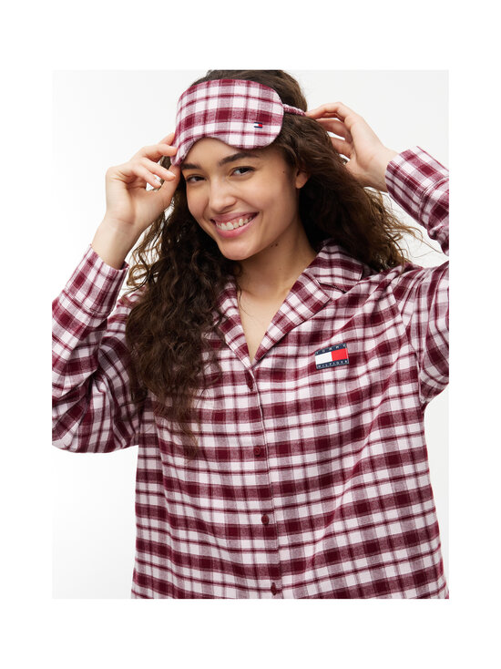 Tommy Hilfiger - PJ Gift Set - flanellipyjama & unimaski, lahjasetti 3-osainen - 0PP LIGHT PINK PLAID | Stockmann - photo 2