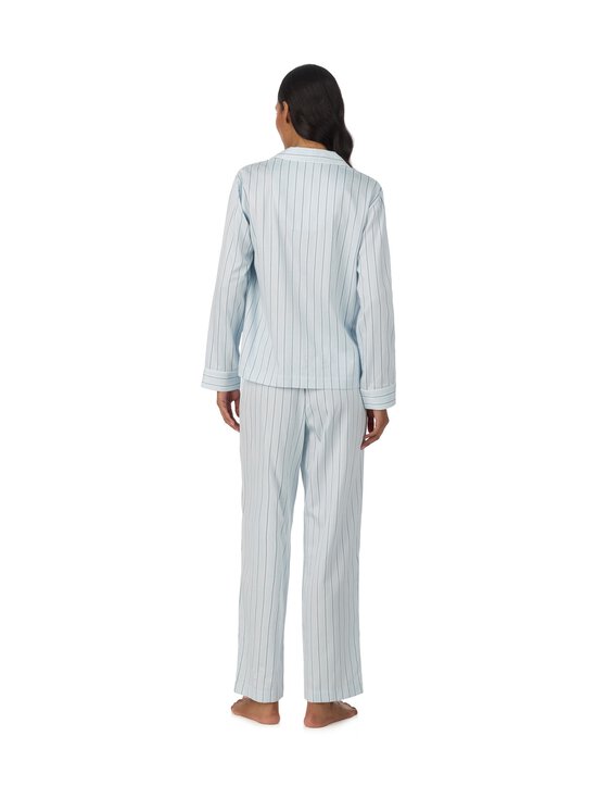 Lauren Ralph Lauren - Notch Collar Long -pyjama - 486 BLUE STP | Stockmann - photo 2