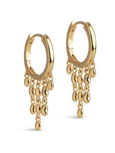 ENAMEL Copenhagen - Nara Rain Hoops - kullatut korvakorut - 925S/GP | Stockmann