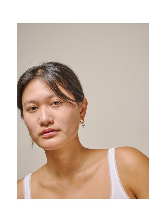ENAMEL Copenhagen - Nara Rain Hoops - kullatut korvakorut - 925S/GP | Stockmann - photo 2