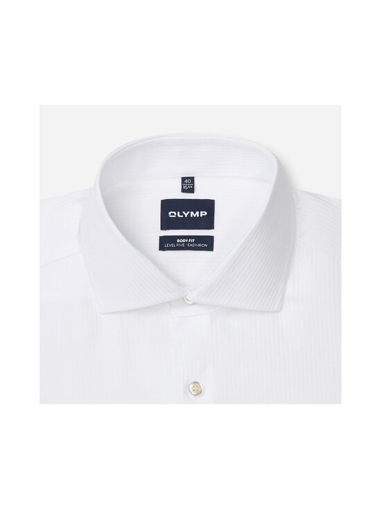Olymp - Body Fit Stripes -kauluspaita - 00 WEISS | Stockmann - photo 4