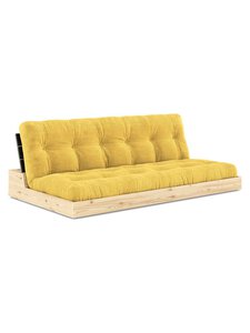 Karup Design - Base-futonsohva Corduroy-kangas honey/musta L 196 cm - YELLOW | Stockmann