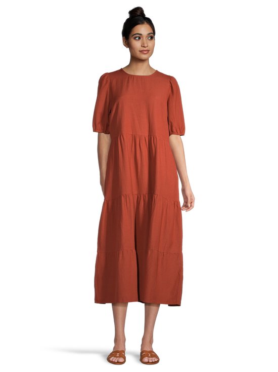 Vila - ViPrisilla 2/4 O-Neck -midimekko - BURNT BRICK | Stockmann - photo 2