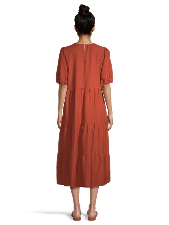 Vila - ViPrisilla 2/4 O-Neck -midimekko - BURNT BRICK | Stockmann - photo 3