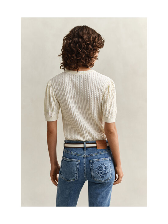 GANT - C-Neck-puuvillainen palmikkoneule - 130 CREAM | Stockmann - photo 3
