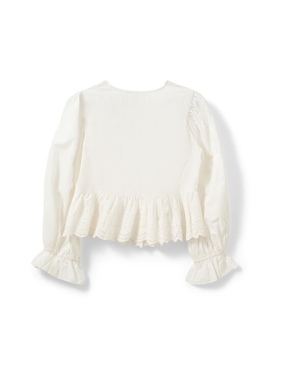 Sofie Schnoor - AriaSW Broderie Anglaise Regular -pitsipaitapusero - 0103 OFF WHITE | Stockmann - photo 2