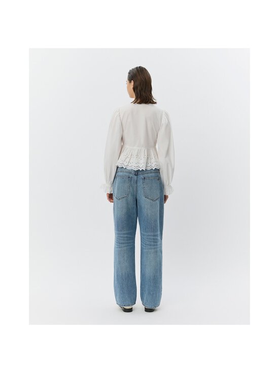 Sofie Schnoor - AriaSW Broderie Anglaise Regular -pitsipaitapusero - 0103 OFF WHITE | Stockmann - photo 4
