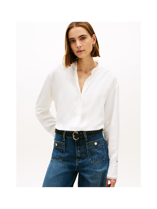 Tommy Hilfiger - Lace Trim blūze - YBL ECRU | Stockmann - photo 4