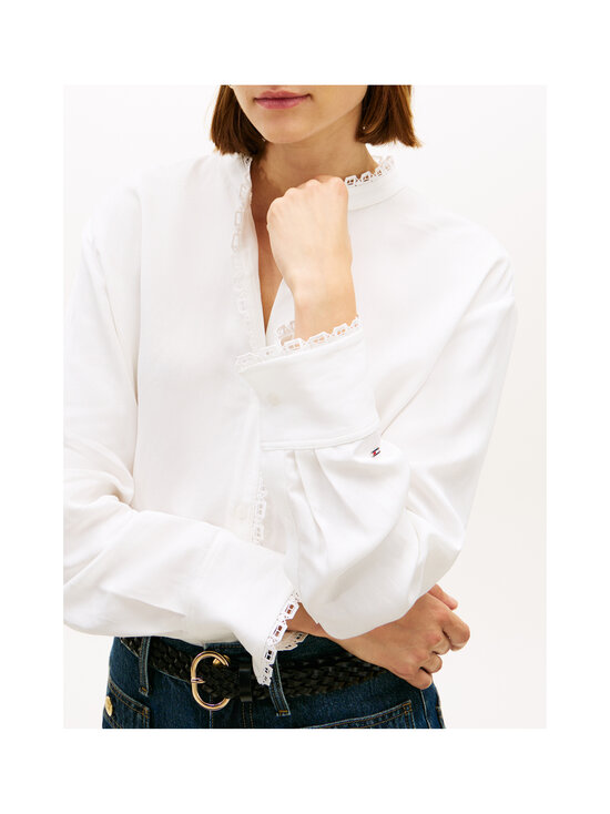 Tommy Hilfiger - Lace Trim blūze - YBL ECRU | Stockmann - photo 5