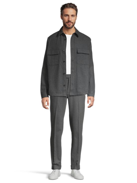 ESSENTIALS by Stockmann - Naveen Woolmix -päällyspaita - GREY MEL. | Stockmann - photo 2