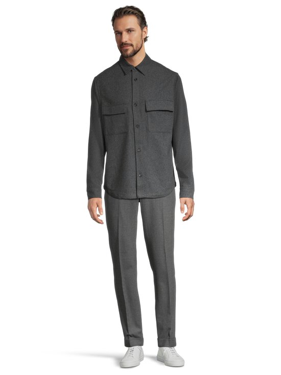 ESSENTIALS by Stockmann - Naveen Woolmix -päällyspaita - GREY MEL. | Stockmann - photo 4