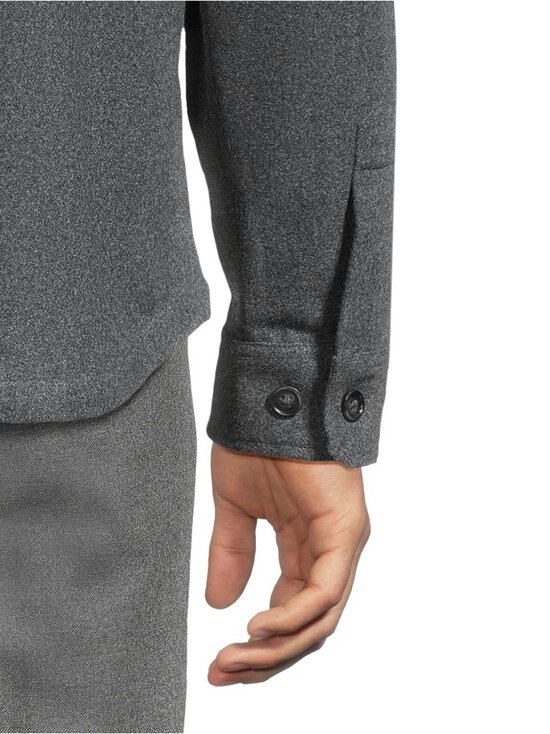 ESSENTIALS by Stockmann - Naveen Woolmix -päällyspaita - GREY MEL. | Stockmann - photo 6