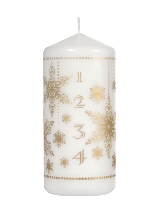 Pillar Snowstars -adventtikynttilä