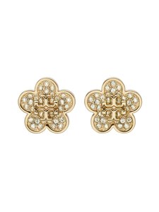 Tory Burch - Kõrvarõngad Kira Pave Flower - TORY GOLD / CRYSTAL | Stockmann