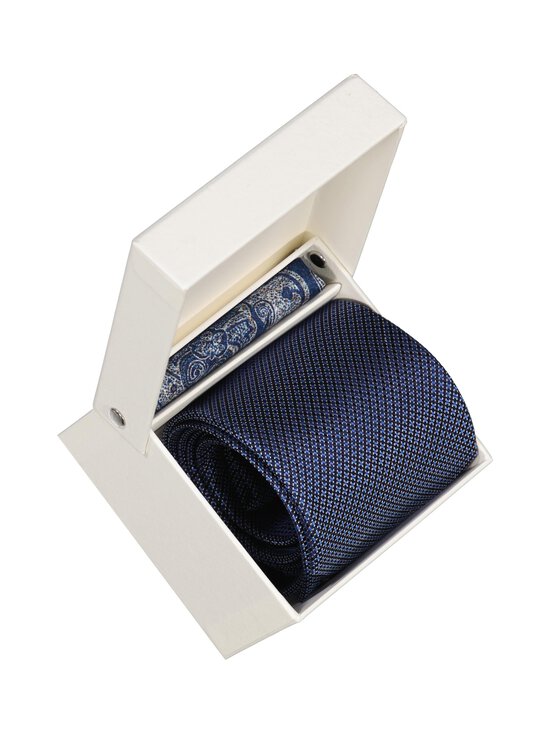 Amanda Christensen - Tie & Pocket Square- silkkisolmio ja taskuliinapakkaus - 403 SKY BLUE | Stockmann - photo 4